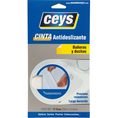 CEYS TIRAS ANTIDESLIZ BAÑERAS TRANS